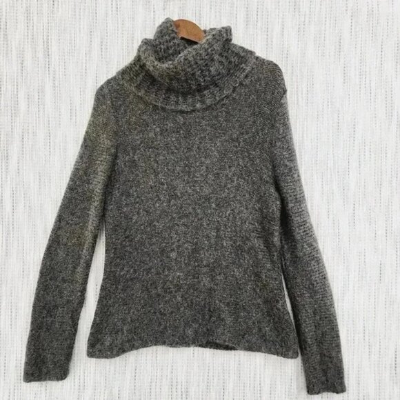 Eileen Fisher Sweaters - Eileen Fisher Wool Mohair Blend Cowl neck Pullover Sweater Women's L Gray